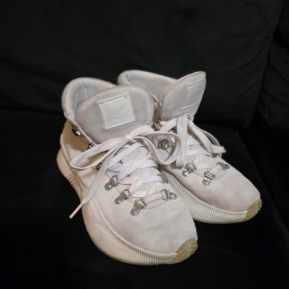 Sorel Cream High-Top Sneakers